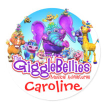 GiggleBellies + Your Child's Name Sticker