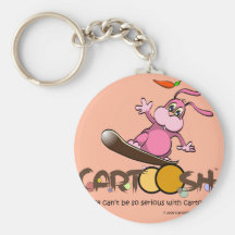 giggleBunnie on Cartoosh snowboard Key Chain