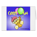 giggleCubby flys off (blue) Card