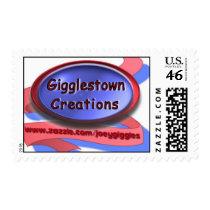 "Gigglestown Creations" logo stamp stamps