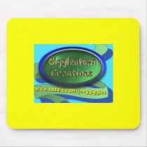 Gigglestown Creations Yellow/Blue Mousepad mousepads