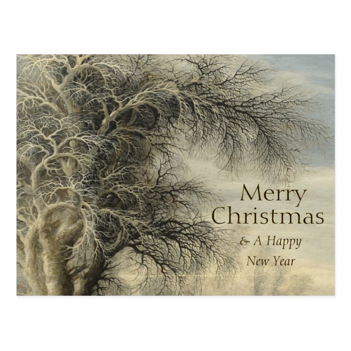 Gijsbrecht Leytens Winter tree CC0805 Christmas Postcard