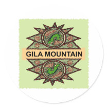 Gila Mountain Native American Indian stickers