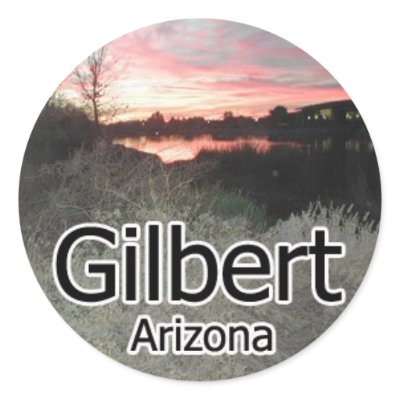Gilbert AZ sunset sticker by mikek92349