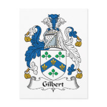 Gilbert Family Crest postcards