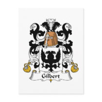 Gilbert Family Crest postcards