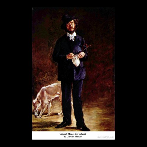 Gilbert-Marcellin potrait by Claude Monet Print