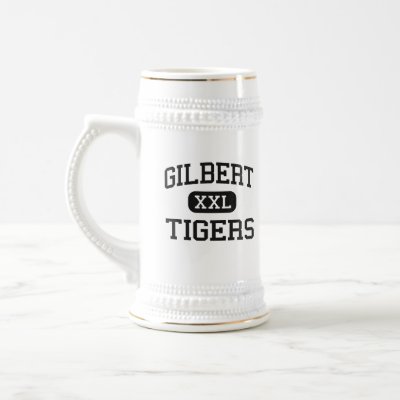  Coffee Shop Gilbert on Gilbert   Tigers   High School   Gilbert Arizona Coffee Mug From