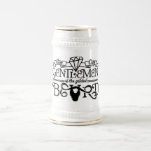 Gilded Beard Black Logo - Stein Mug