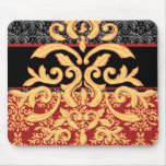 Gilded Damask Mousepad for the Elegant Office Desk mousepads