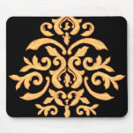 Gilded Damask Mousepad for the Elegant Office Desk mousepads
