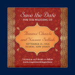 Gilded Edge Indian Frame Save the Date magnets