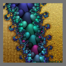 Gilded Fractal #4 posters