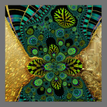 gilded fractal 5 posters