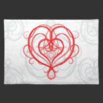 Gilded Heart Placemat placemats