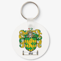 GILL FAMILY CREST -  GILL COAT OF ARMS keychains