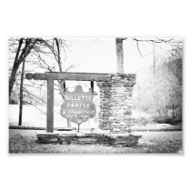 Gillette Castle State Park Sign Photographic Print