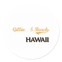 Gillin'S Beach Hawaii Classic Sticker