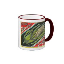 Gilt Edge Sugar Corn - Vintage Crate Label Coffee Mug