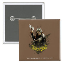 Gimli With Ax Vector Collage Pinback Buttons