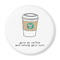 gimme coffee magnets by zuzuspetals gimme coffee magnets
