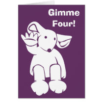 Gimme Four card cards
