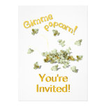 Gimme Popcorn Party Invitation Card Template