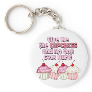Gimme the Cupcakes keychain
