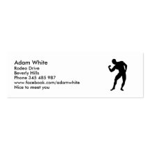 Gimnasio del Bodybuilding Tarjetas De Visita
