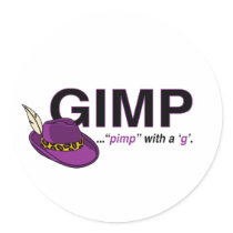Gimp Pimp Stickers by hobble Gimp Pimp Stickers