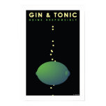 Gin & Tonic (Small Poster) posters