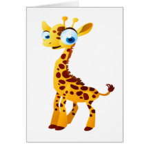Gina The Giraffe Greeting Card