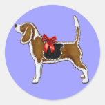 Ginger Bread Beagle Christmas Cookie Stickers