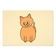 Ginger Cat. Custom Invite