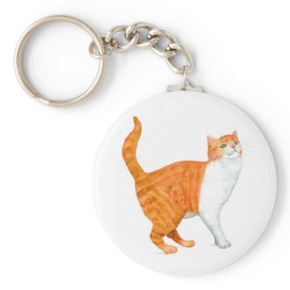 'Ginger Cat' Keychain