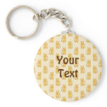 Ginger Cat Pattern. Keychain