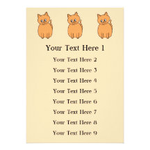 Ginger Cat. Personalized Invite