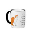 'Ginger Cat' Ringer Mug mug
