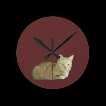 Ginger Cat Wall Clock wall clocks