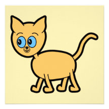 Ginger Cat with Blue Eyes. Announcement