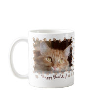 Ginger Cats Cat Kitten Happy Birhtday Mug