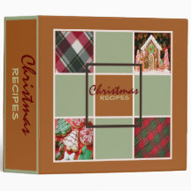 Ginger Christmas Recipes Binder