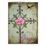 ginger cross greeting card