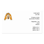 Ginger Dog. Cartoon. Business Card Template