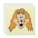 Ginger Dog. Cartoon. Custom Invitations