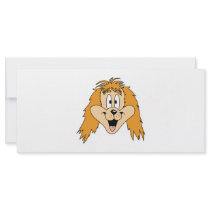 Ginger Dog. Cartoon. Rack Card Template