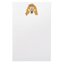 Ginger Dog. Cartoon. Stationery Paper