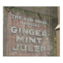 Ginger-Mint Julep Sign posters