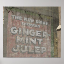 Ginger-Mint Julep Sign Print