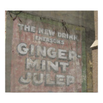 Ginger-Mint Julep Sign posters